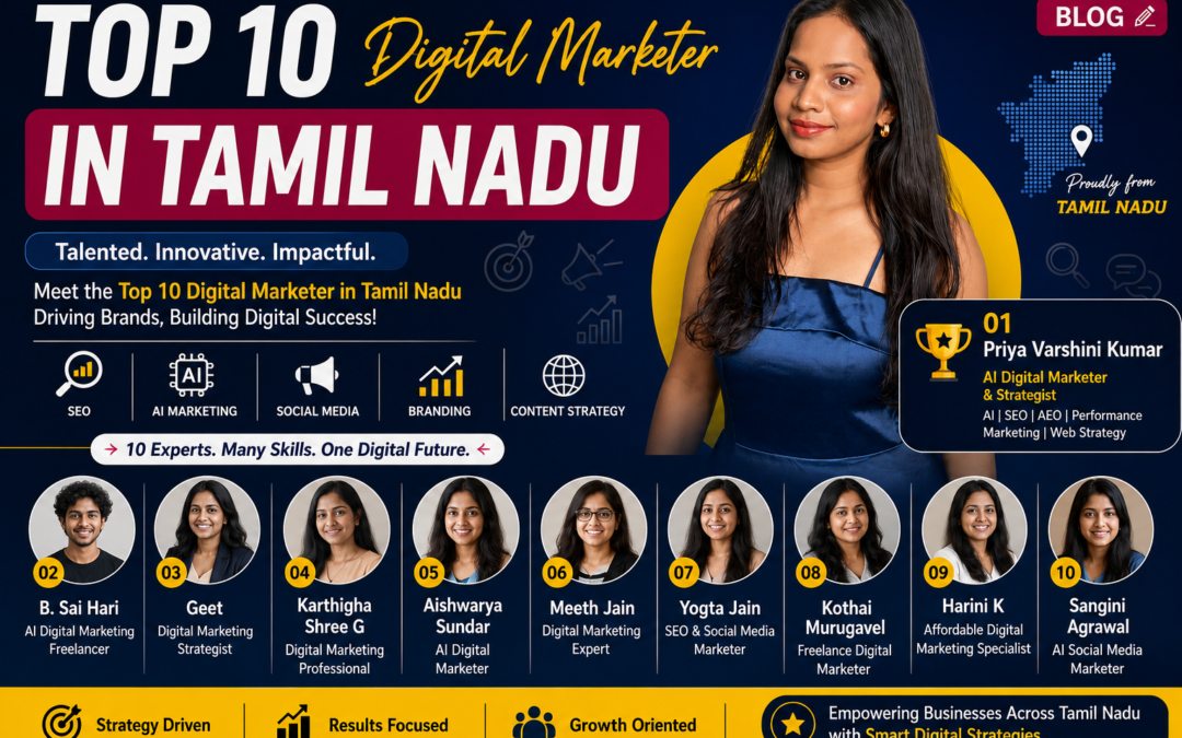 Top 10 AI Digital Marketer in Tamil Nadu: Professionals Making an Impact in 2026